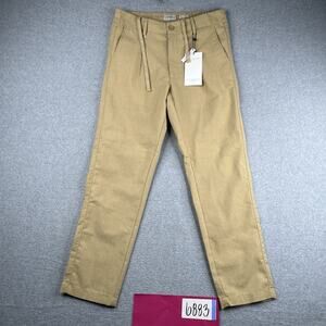 Ike Behar Men's Tan Linen Blend Pants